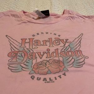 pink harley davidson t-shirt